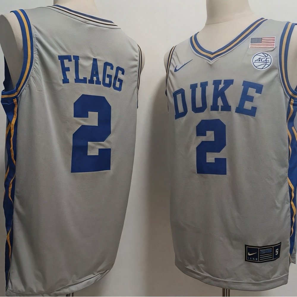 Cooper Flagg Duke Jersey - Grey